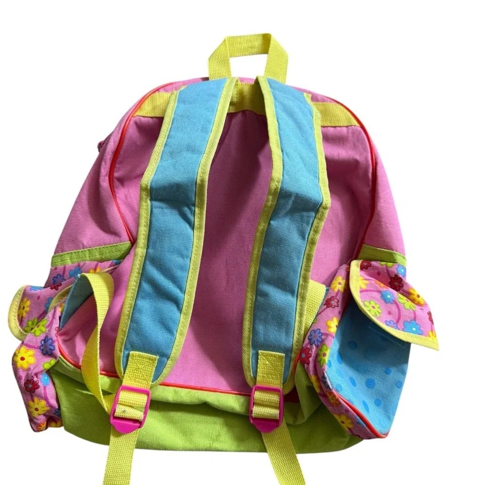 2 grrrls vintage Colorful Kids Backpack with Floral Design